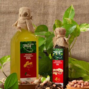 Sattva Organic Cold Pressed Groundnut Oil - 250 - 1000 - ml